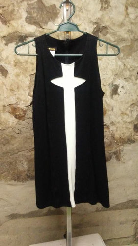 Robe noire et blanche Nana Baïla Paris gr2