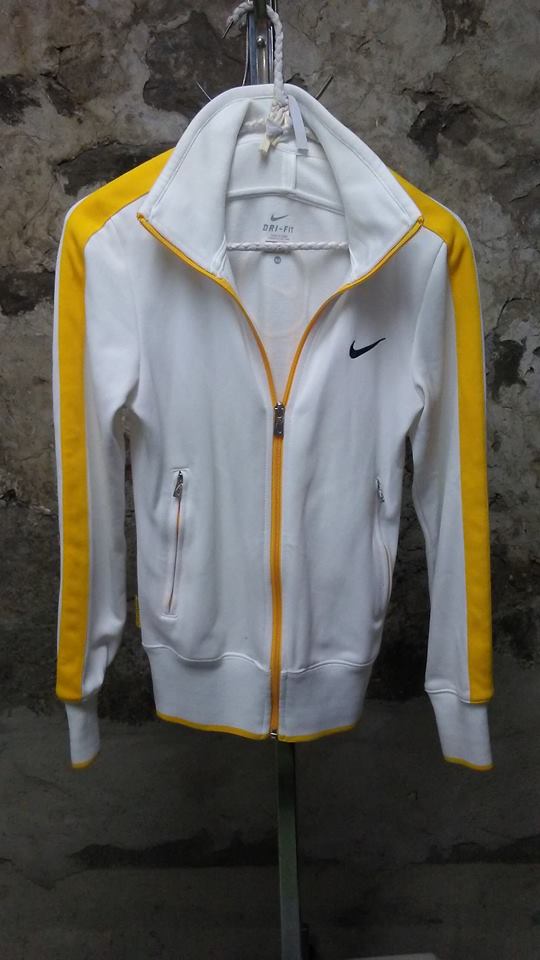 Veste blanche et jaune Nike XS