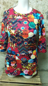 Robe courte multicolore E.XIU XL