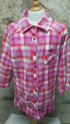 Chemise à carreaux rose Vans L