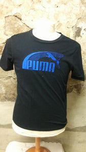 T-Shirt noir et bleu Puma S