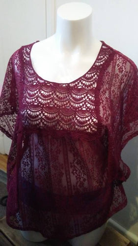 Chandail bourgogne Lily Morgan 3XL