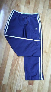 Pantalon bleu marin et lignes blanches Adidas XS